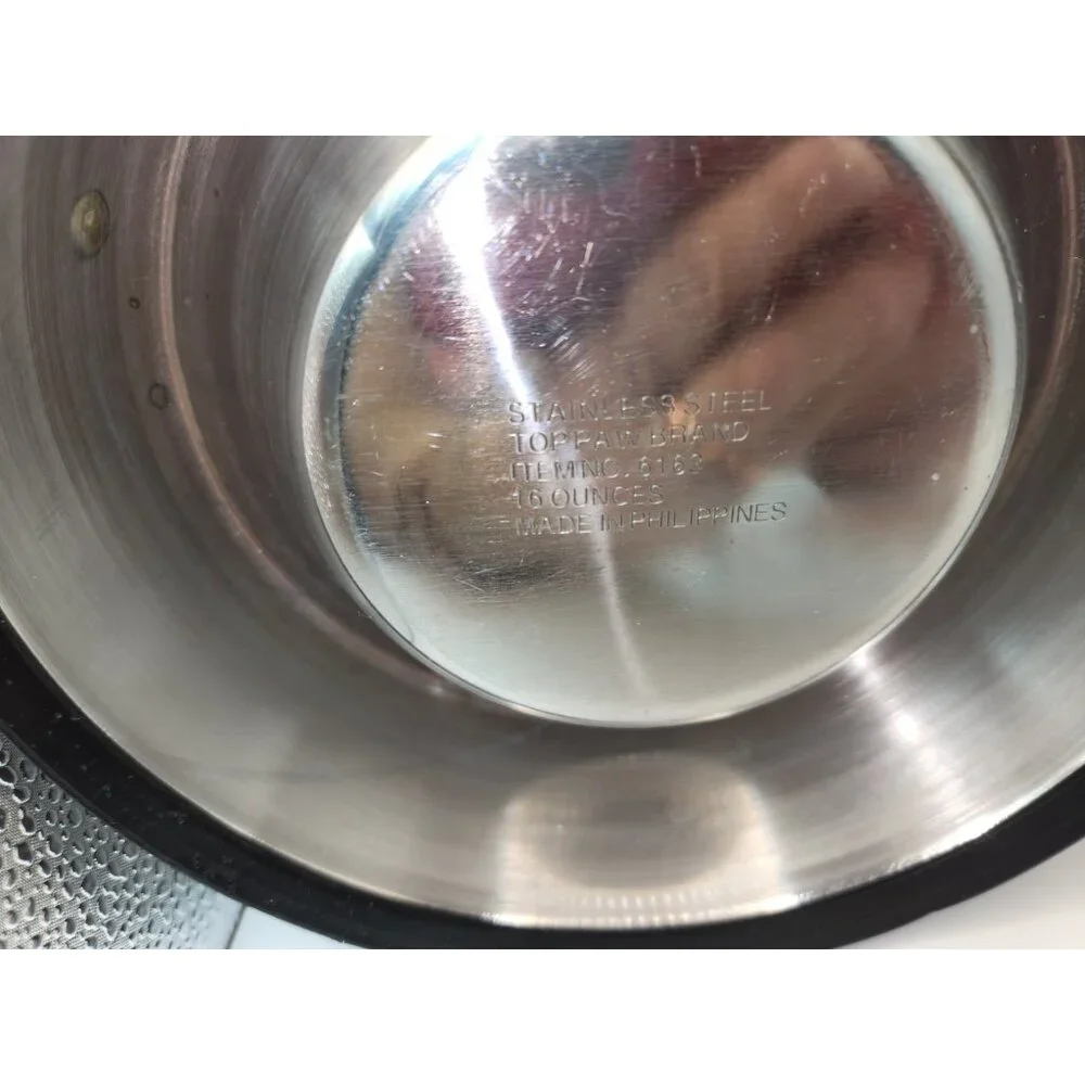 Top Paw Stainless Steel Medium Dog Dishes Wide-based, Non-skid